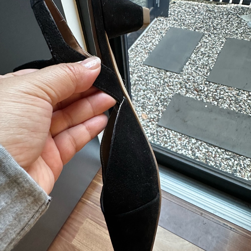 Trenery Suede Point Mid Heel - Black 38 - Picture 5 of 13